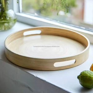 Vente en gros de plateau en bambou filé Fabricant de vaisselle naturelle faite à la main Service ODM pour détaillant Fourniture personnalisable Vietnam - Product Image 1