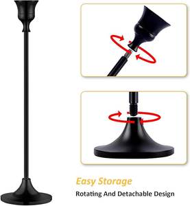 Portavelas de cristal de lujo para decoración del hogar, perfecto para decoración de bodas, centro de mesa para comedor, portavelas altos. - Product Image 2