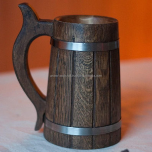 Taza de Madera Clásica Hecha a Mano Personalizada para el Hogar, Oficina u Hotel, Taza de Cerveza de Madera, Taza de Té con la Mejor Calidad, Mayorista de la India - Product Image 1