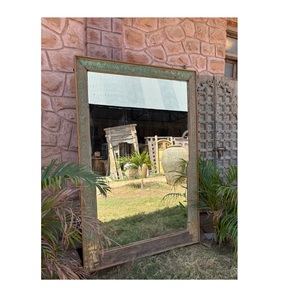 Luxury Modern Home Hotel Full-Length Carved Wood <b>Frame</b> Hanging Wall Mirror Classic Dining Bedroom Glass Bathroom Home Furniture - Product Image 1