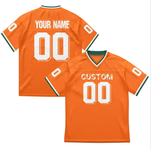 Uniforme Deportivo Personalizado al por Mayor, Camiseta de Fútbol Americano, Manga Corta, Verano, Unisex, Transpirable, Tallas Grandes - Product Image 3