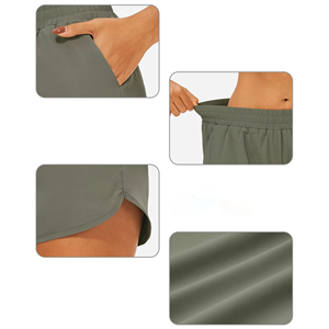 Shorts Deportivos para Mujer, Transpirables, para Gimnasio y CrossFit, Ropa Deportiva OEM con Marca Personalizada, Shorts para Dama con Diseño de Logotipo Personalizado - Product Image 4