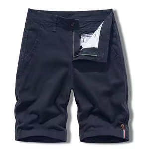 Custom Embroidery Logo Men Solid Canvas Cotton Drawstring <b>Shorts</b> Knitted <b>Joggers</b> Cargo Puff Printing Summer Casual Sport - Product Image 6