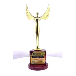 Premio por Excelencia, Reconocimiento Corporativo, Premio por Logro, Trofeo Ala de Ángel Dorada - Product Image 1