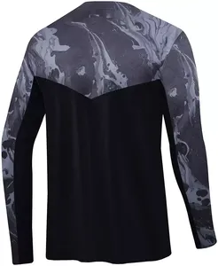 Sweat à capuche de pêche respirant à manches longues avec logo personnalisé, séchage rapide, protection UV SPF UPF 50, polyester durable, chemise de pêche pour homme - Product Image 3