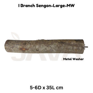 Javawood - Juguete Ecológico para Pájaros, Ligero y Duradero, Rama de Madera de Sengon de Indonesia, Modelo I, Rama de Sengon L MW - Product Image 2