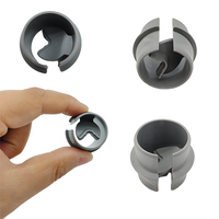 Conectores de Cable de Plástico No Metálicos con Revestimiento Gris de 3/4'' y 1/2'', Estilo a Presión, Retardantes de Llama