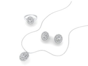 REYES Factory Wholesale Price 925 Sterling Silver Moissanite Earrings <b>Sets</b> For Women GRA Certificate Wedding Bridal Jewelry <b>Set</b> - Product Image 2