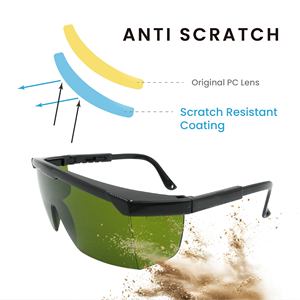 SA1373IR3 Gafas de seguridad resistentes a los arañazos con lente verde IR3 para protección ocular - Product Image 3