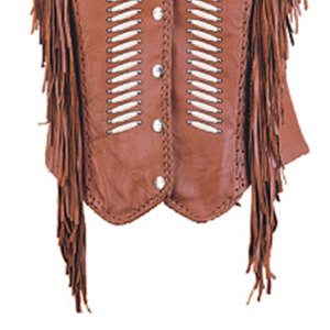 Women <b>Suede</b> Leather Fringe Vest Western Cowboy Sleeveless <b>Jacket</b> Tassel Motorcycle <b>Biker</b> Rodeo Fashion Premium OEM Wear - Product Image 3
