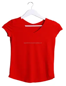 95% Baumwolle 5% Elasthan Luxus individuelles Design Digitaldruck OEM und Werkspreis Damen-T-Shirt Bangladesch Lieferanten