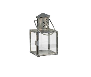 Bulk Selling Galvanised Metal & Glass <b>Lantern</b> Portable Metal <b>Candle</b> <b>Lantern</b> With Natural Finish for Home & Garden - Product Image 1