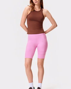 Débardeur de sport pour femme, couleur marron premium, sans coutures, ultra doux, léger, extensible, parfait pour l'entraînement et la course à pied - Product Image 3