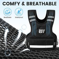 Gilet lesté en acier néoprène pour hommes et femmes, réglable, pour entraînement de musculation, fitness, durable, respirant, soulagement du stress