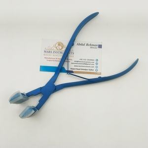 คีมต่อผมแบบเทป สีฟ้า ด้ามจับซิลิโคน ขนาด 7 นิ้ว เครื่องมือต่อผมสแตนเลส - Product Image 1