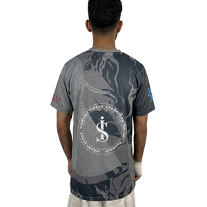 High Quality Custom Full Shirt Printing Polyester Jersey Sports T-Shirt Men Casual Style <b>Logo</b> Design Sublimation men T shirts - Product Image 2