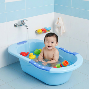 Bañera Plegable Portátil de Gran Capacidad con Marco de Soporte Reforzado de Plástico PP, Diseño Ecológico para Baño, Ahorro de Espacio - Product Image 1