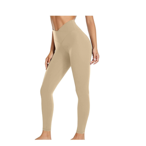 Leggings Deportivos de Cintura Alta, Sin Costuras, Suaves, de Color Sólido, con Logotipo Personalizado, al Por Mayor, de Alta Calidad - Product Image 6