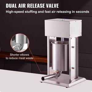 Insaccatrice Elettrica Verticale 200W, Capacità 10L, Velocità Regolabile, Acciaio Inox 304, Design Verticale per Uso Industriale - Product Image 3