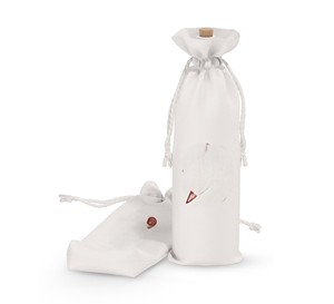 Natural Cotton Canvas <b>Bottle</b> Tote Elegant Wine Gift <b>Bag</b> - Product Image 4