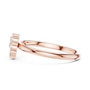 Anillo de oro macizo de 14k para mujer con diamante de corte redondo, simple, clásico y minimalista, para regalo, compromiso, aniversario, boda. - Product Image 6