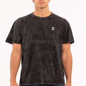 Camiseta de Algodón y Poliéster de Alta Calidad con Lavado Ácido 2026, Camiseta Vintage Relajada con Lavado Ácido Mineral - Product Image 2