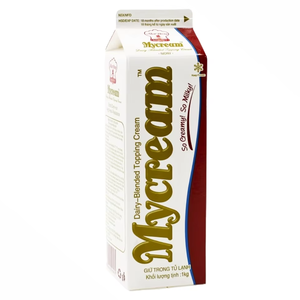 Crème Non Laitière HALAL à Prix Compétitif, Marque Privée Personnalisée, Vente en Gros pour Boulangeries, Crème de Garniture Mélangée Mycream Ivory 1KG pour Desserts - Product Image 1