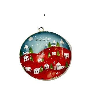 With Hanging Rope High Quality Top Selling New Design Printed Decal Christmas <b>Tree</b> Hanging Ornament - Product Image 1