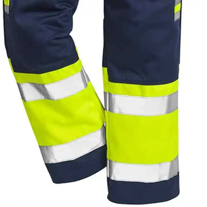 Pantalones de Seguridad de Alta Visibilidad Antiarrugas con Certificación EN y Tiras Reflectantes para Trabajo al Aire Libre, Material de Rayón para Hombre - Product Image 4