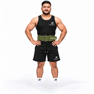 Cinturón de Cuero Personalizado para Levantamiento de Pesas, Ajustable, con Hebilla de Doble Punta, para Gimnasio, Fitness, Powerlifting, Proveedor OEM al por Mayor - Product Image 3