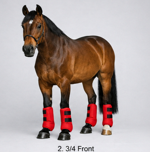 <b>Equestrian</b> Horse Riding Neoprene Medicine Boots Breathable Shock Absorbing Durable Leg Protection OEM Custom Service - Product Image 2