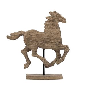 Cavallo Decorativo in Poliresina Defiance Spirited 14x3x14.5 Pollici, Prodotto Artigianale in Resina di Media Grandezza - Product Image 2