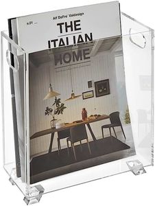 Porta revistas de acrílico, soporte transparente para revistas, expositor de periódicos moderno, organizador de revistas de acrílico, soporte para libros. - Product Image 1