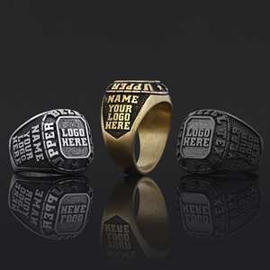 Bague d'université BOJ MCollege 016 personnalisée en argent avec diamant, bague de diplôme unisexe, certifiée GIA, micro-prix bas - Product Image 3