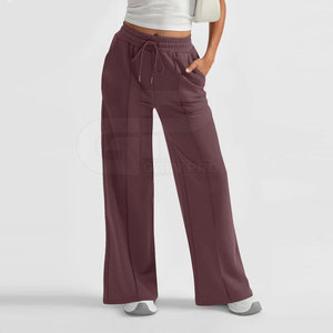 Pantalon évasé pour femme, taille haute, tissu extensible, coupe confortable, parfait pour les tenues décontractées, le quotidien et les looks élégants. - Product Image 3