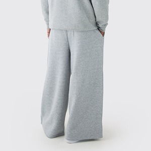 Pantalon de survêtement gris pour homme, coupe large, taille élastique, en coton, décontracté, pour l'automne, avec logo imprimé sur la jambe droite - Product Image 5
