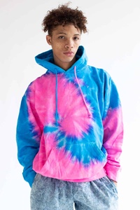 Sudadera con Capucha Tie-Dye para Hombre, de Manga Larga, Estilo Casual, con Ajuste Cómodo, Capucha con Cordón y Bolsillo Tipo Canguro - Product Image 2