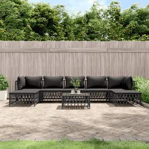Ensemble de salon de jardin anthracite - Product Image 1