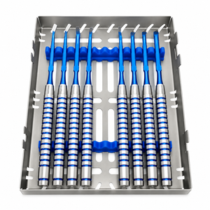 Kit de 8 Piezas de Instrumentos Quirúrgicos para Implantes Dentales, Cinceles Manuales de Acero Inoxidable, Juego de Herramientas Quirúrgicas Orales, Ligeras y Ergonómicas - Product Image 4