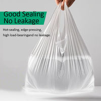Sacs de courses biodégradables personnalisés avec poignées, sacs en plastique recyclables pour supermarchés, sacs à emporter résistants