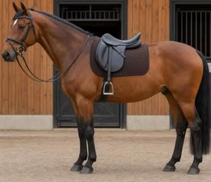 Customized <b>Top</b>-Quality Horse Ridding 100% Cotton Satin Saddle Pads Foam Saddle Pads for Horse Riding - Product Image 6