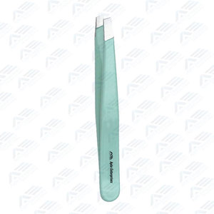 Professional Beauty Tool Stainless Steel Slanted Eyebrow & Eyelash Tweezers Hair <b>Removal</b> Grooming and Shaping - Product Image 4