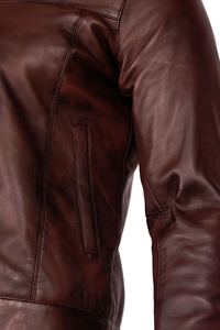 Nouvelle veste en cuir pour homme, pas chère, OEM, élégante, tendance, décontractée, vêtements d'extérieur, fabrication par le fabricant - Product Image 4