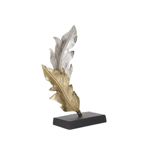 Escultura Abstracta para Jardín, Objeto Decorativo en Color Dorado, Escultura Artesanal de Aluminio para el Hogar o Escritorio - Product Image 5