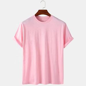 Camiseta lisa de algodón 100% para hombre y mujer, camiseta de manga corta con cuello en blanco, transpirable, informal, Unisex, con estampado de logotipo personalizado - Product Image 6