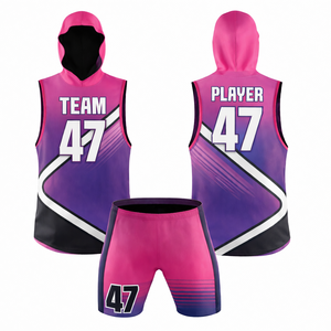 Ensemble d'uniformes de flag football personnalisés OEM, marque privée, fabricant en gros, maillots et shorts d'équipe respirants à séchage rapide, équipe personnalisée - Product Image 3