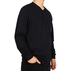 Camisa de Manga Larga Unisex Resistente al Fuego, Transpirable, de Algodón, Ignífuga, Ropa de Trabajo de Seguridad Industrial, Color Azul Marino - Product Image 2