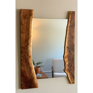 Miroir encadré en bois artisanal écologique de style traditionnel - Product Image 6