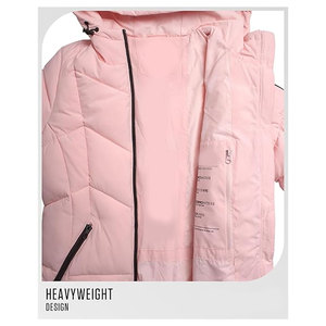 เสื้อโค้ทกันหนาวผู้หญิงแบบยาว อุ่นสบาย แจ็คเก็ตพัฟเฟอร์แบบเต็มตัวสำหรับผู้หญิง กันลม กันน้ำ มีฮู้ด บุด้วยผ้าควิลท์ - Product Image 5