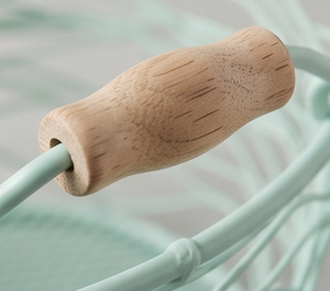 Panier de rangement ovale en fil métallique de qualité supérieure avec poignées en bois, style nordique, panier d'organisation multi-usages pour l'organisation de la maison - Product Image 2